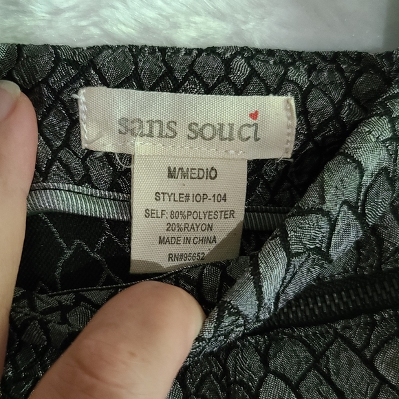 Sans Souci Shorts Black and Grey Size M - Picture 2 of 4